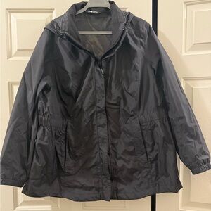 North Face XXL Black Women's Anorak Hooded Jacket